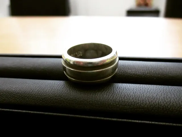 ティファニー　SV925　グルーブドリング